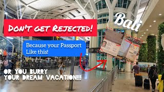Bali has the Strictest Rule Over A Passport | Don't Get Rejected! #baliairport