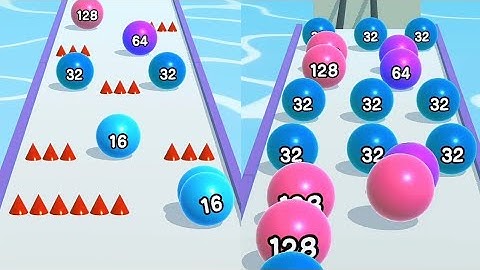 Ball Run 2048 🎱😷 - All Levels Gameplays  Android, iOS part 45