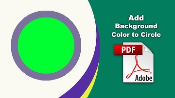 How to add a background color to a circle in a pdf file (Comment) using Adobe Acrobat Pro DC