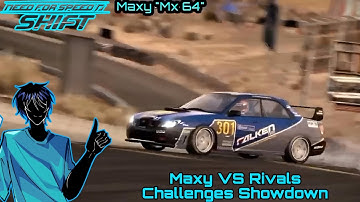NFS Shift Maxy Walktrough - Maxy vs Rivals Challenges Showdown