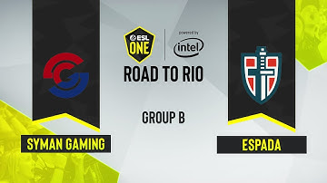 CS:GO - ESPADA vs. Syman Gaming [Mirage] Map 2 - ESL One Road to Rio - Group B - CIS
