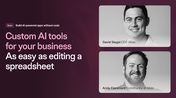 Replay: Glide AI Live Demo with CEO David Siegel | Glide Next