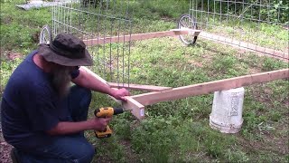 Built Chicken Hoop Coop #6