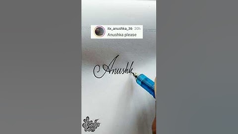 stylish name | Anushka | Calligraphy signature