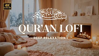 Soft Noor Winter ❄️ Islamic Qu’ran Lofi Recitation for Deep Relaxation | Fireplace & Snow Ambience screenshot 5