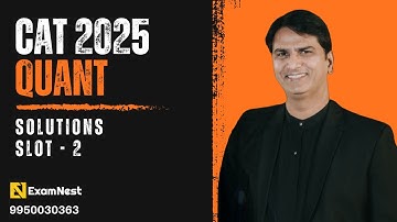 CAT - 2025 | QA | Slot - 2 | Original Questions | Solutions | Online Coaching | #pyq #Maths #quants