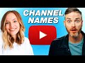 How to choose a youtube channel name dont do this