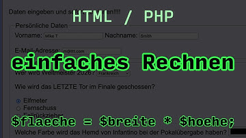 HTML/PHP 1f - Einfaches Rechnen mit Werten aus HTML-Formular