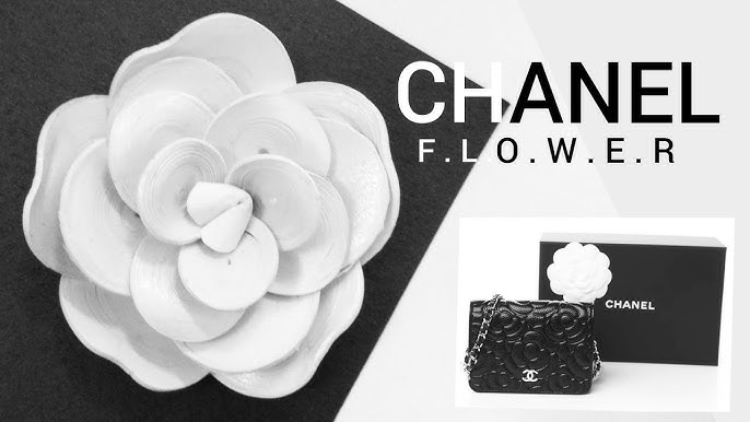 DIY, How to Make Chanel Style White Camellia Flower, Ribbon Art (159) 