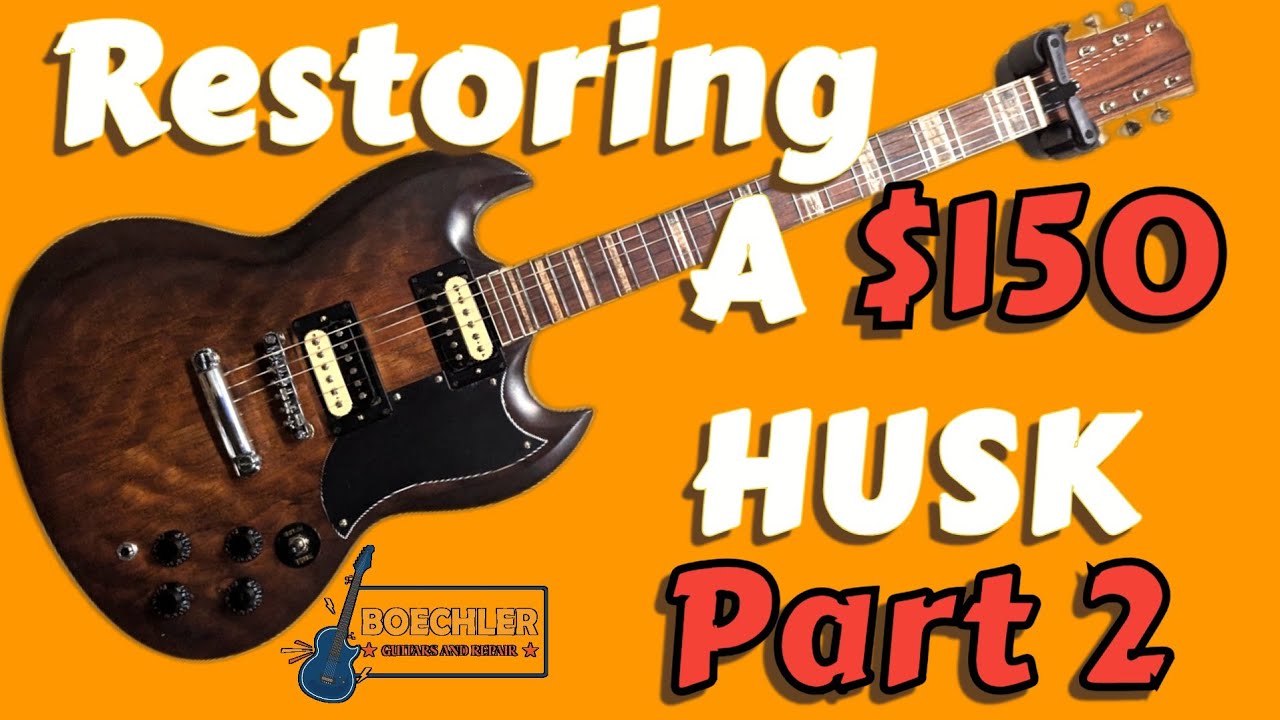 PART 2! 1970's Gibson Style Custom Build SG Husk Restoration