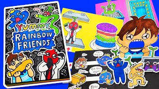 Roblox Rainbow Friends Mukbang 6 Game Book🌈 (Story + Making)