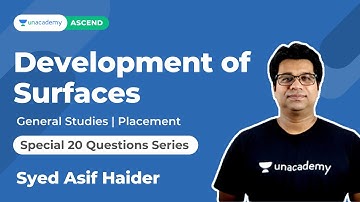 Development of Surfaces |Special 20 Aptitude Questions for Campus placement |Syed Haider | Unacademy