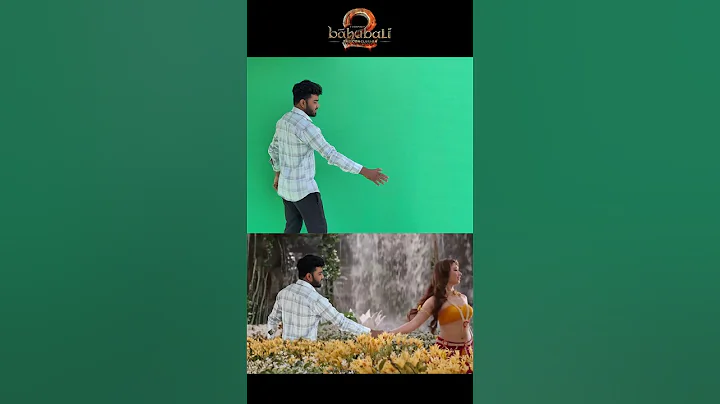 Bahubali 2 VFX : Behind The Scene 😅 Trending VFX Editing #shorts #bahubali2 #greenscreen #comedy#fun