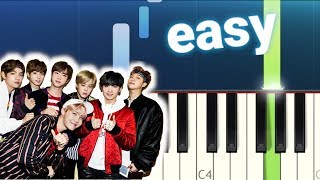 BTS  - Make It Right ft Lauv , Ed Sheeran (방탄소년단) (100% EASY PIANO TUTORIAL) chords