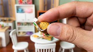 Mini Kitchen Mini Scallion Oil Cookies #MiniKitchen #MiniFoodFigures #MiniatureScenes