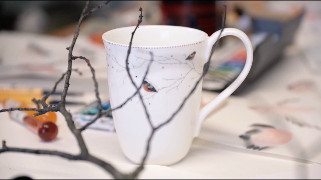 Dompap serviset fra Porsgrund Porselen