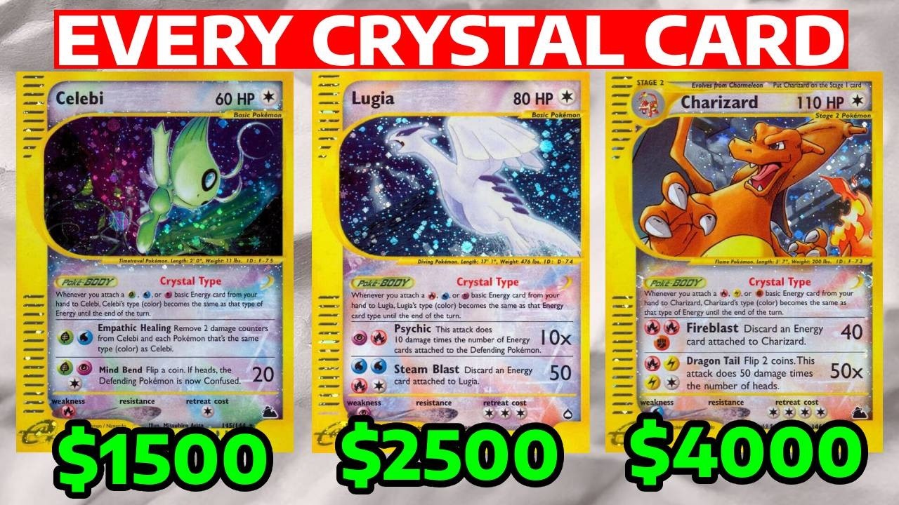 pokemon crystal card collection EVERY Crystal Pokemon Card EXPLAINED