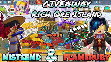 Rich Ore Island Giveaway w/ @FLAMERUBY  | Blockman Go : Blocky Mods