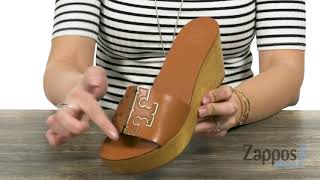 Tory Burch 80 mm Ines Wedge Slide SKU: 9198201 - YouTube