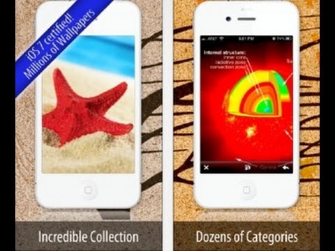 Wallpapers IOS 7 Edition IPhone App Review Video