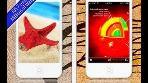 Wallpapers iOS 7 edition iPhone App Review Video
