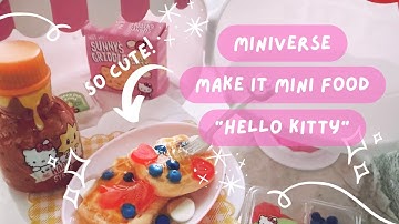 Opening and making miniverse make it mini food hello kitty series - waffle and cake