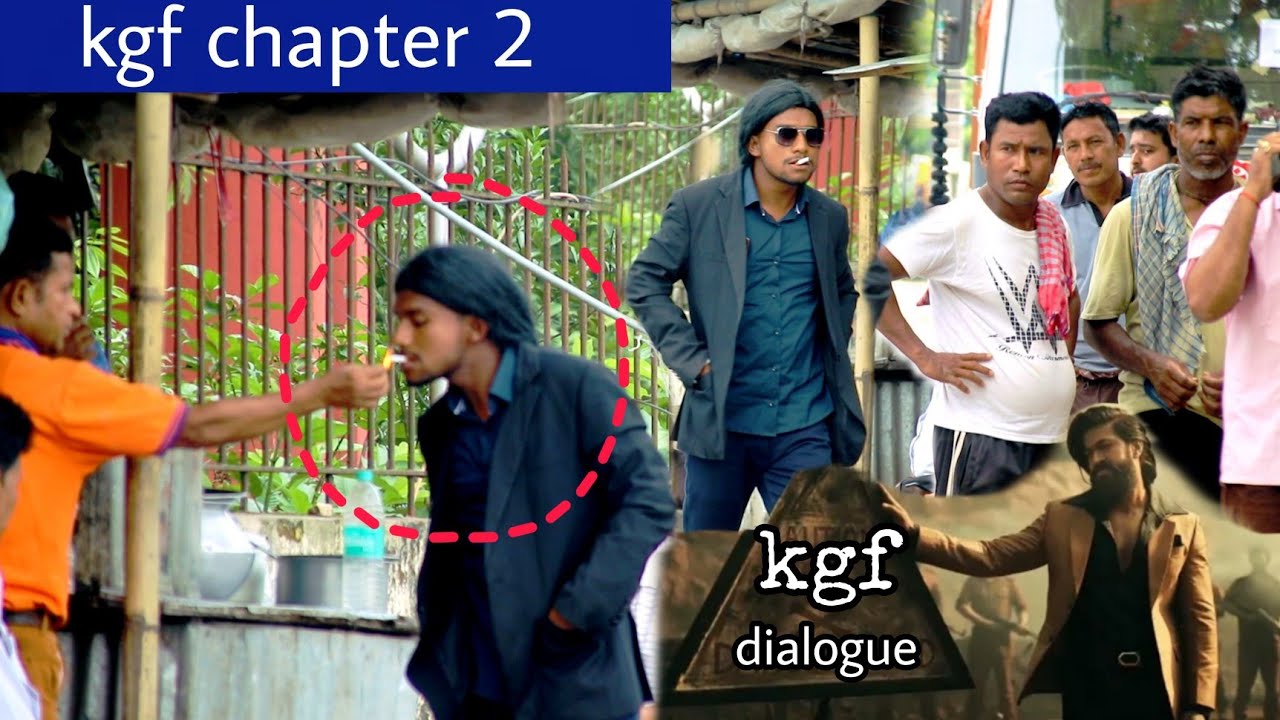 kgf chapter 2 dialogue in Public 😳 / Kgf-2 Yash,Dipan