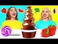 チョコレートファウンテンチャレンジ | 驚くべきことにらしいキッチンレシピ Choco DO