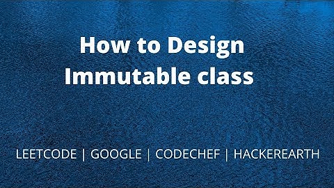 How to create Immutable class | use of final keyword | Java | Interview Question | Eclipse