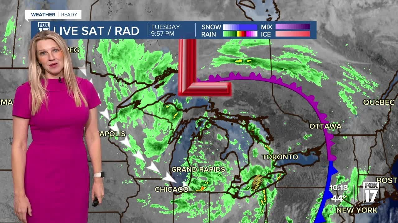 Tuesday Night Forecast: Breezy and chilly with showers - YouTube