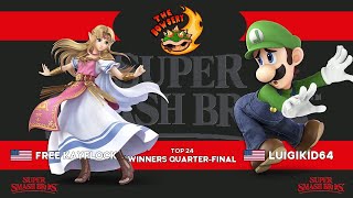 SSBU - Citadel #22 🇺🇸 - Free KayFlock (Zelda) Vs Luigikid64 (Luigi) - Winners Quarter-Final