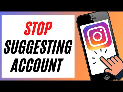 How to stop instagram suggesting your account