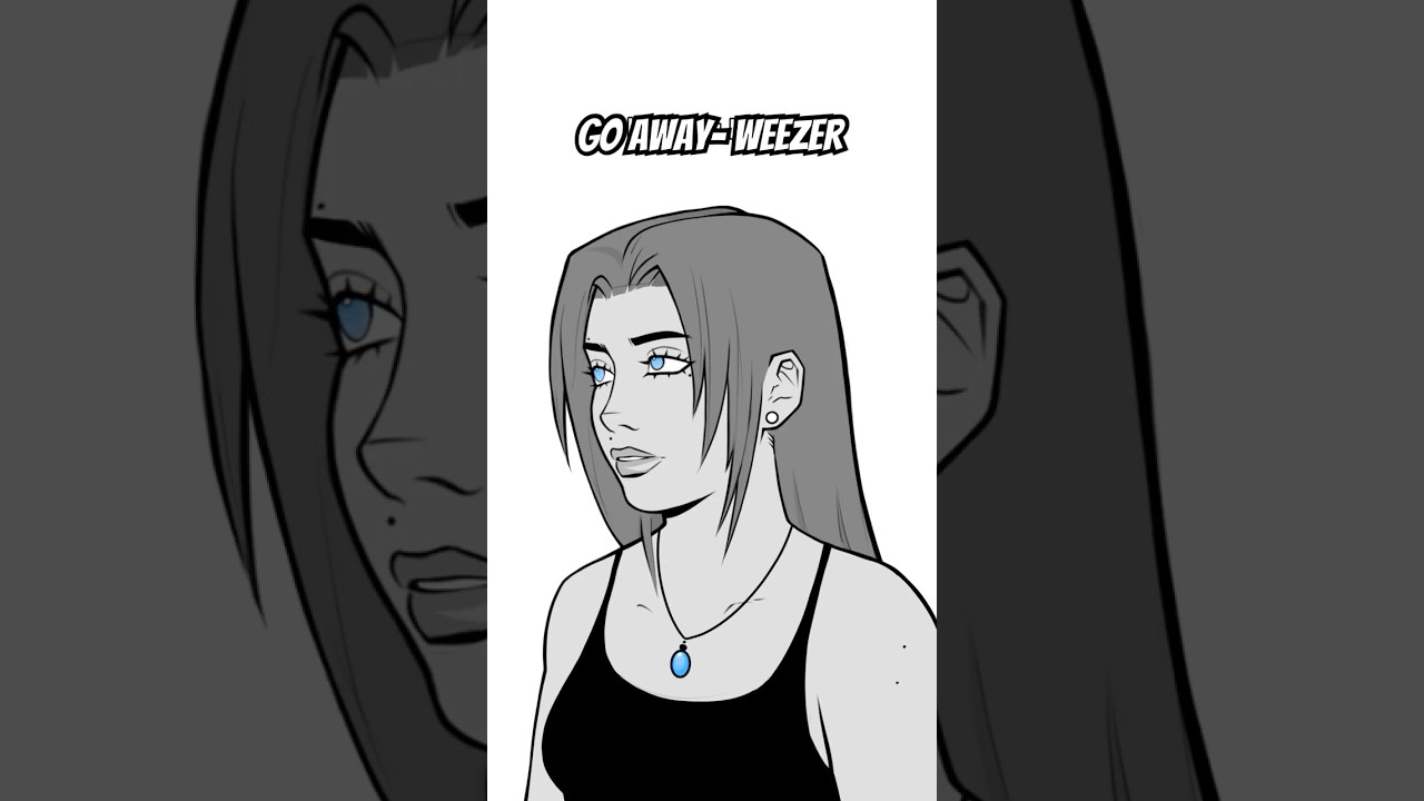 Go Away! - Weezer // OC Animatic #originalcharacter #digitalart