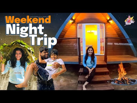 Weekend Night Trip || Contanier house tour| |night stay|| jyothakka