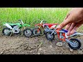 Dirt Bike Finger | Riding KTM 450 SX-F then Find Many Motocross Bike | Unboxing Diecast Moto ATV