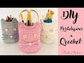 Como hacer portalápices ✏️ a Crochet🧶 Gatito 🐱/ How to make a Crochet cat pencil holder