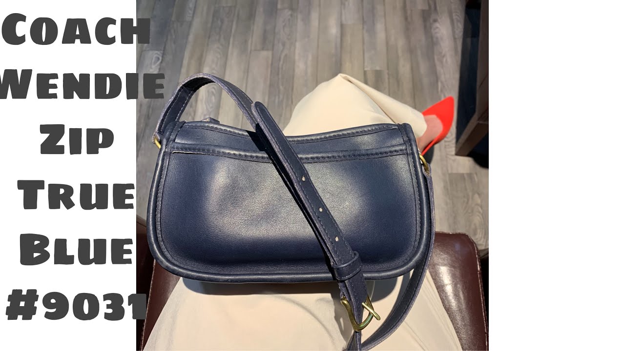 Vintage Coach Wendie Zip 9031 True Blue Talk - YouTube