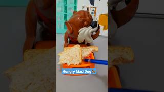 🌈ASMR-TRENDING🐕 HUNGRY MAD DOG, DON'T TOUCH HIS LOAF BREAD🍞 #trendingshorts #maddog #shorts#asmr