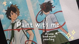Paint bookmark with me 🌷 /soft music & ASMR screenshot 1