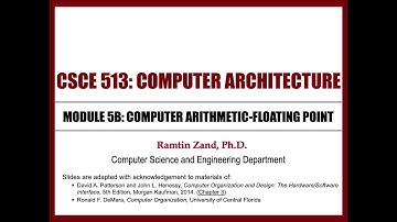 Lecture 9 - Computer arithmetic-Floating point (Continue)