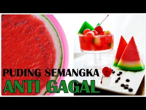 PUDING SEMANGKA CETAKAN MANGKOK ANTI GAGAL - Resep Masakan Didowardah