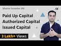Paid Up Capital, Authorized Capital & Issued Share Capital - #6 MASTER INVESTOR