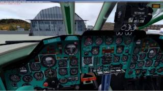 Prepar3D [P3D v3.4] | Ту 134 | Виртуальный штурман от KAI 31 | Полет по РСБН | URMM - UWGG