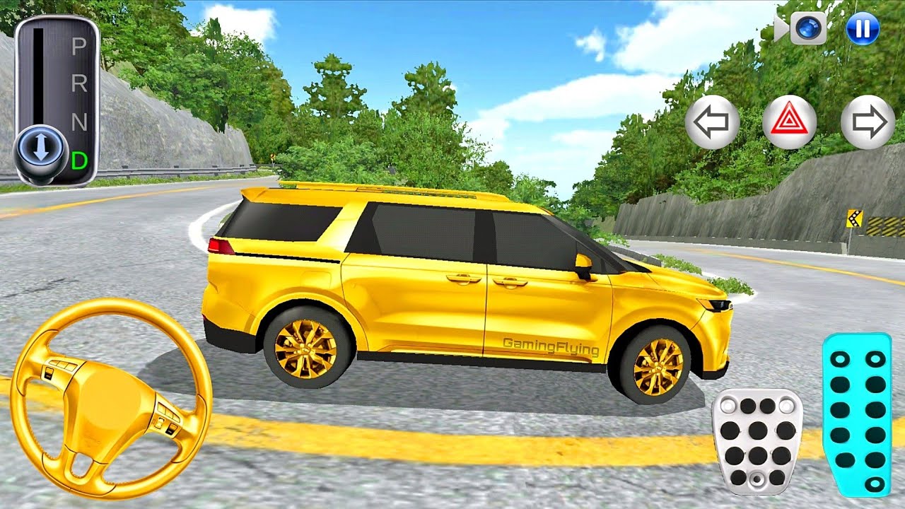 New Golden Kia Carnival Stuck Mountain Road - 3D Driving Class 2026 - Android Gameplay - Car Game