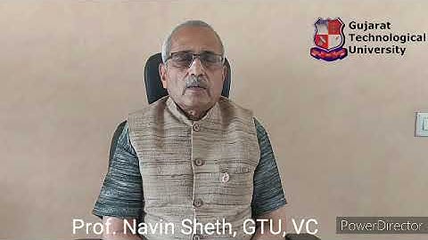 VC Sir Message to GTU Students