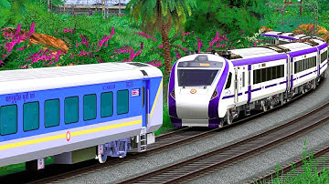 VANDE BHARAT COUPLING SHATABDI | BUMPY RAILROAD | RAILWORKS 3 | INDIAN TRAIN SIMULATOR GAMEPLAY