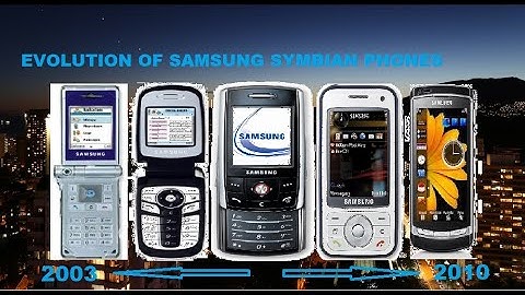 Evolution of Samsung Symbian Phones 2002-2010