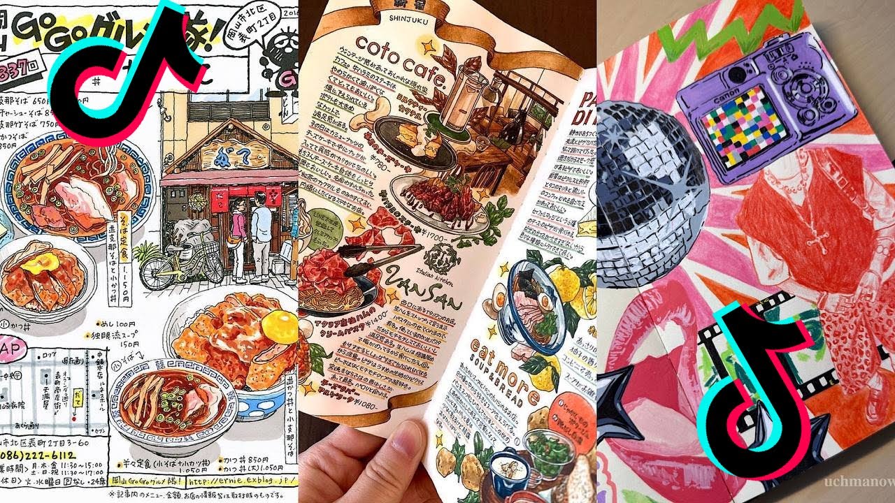 ART SKETCHBOOK 📖 TIKTOK compilation [NO OUTROS] | Read desc #75