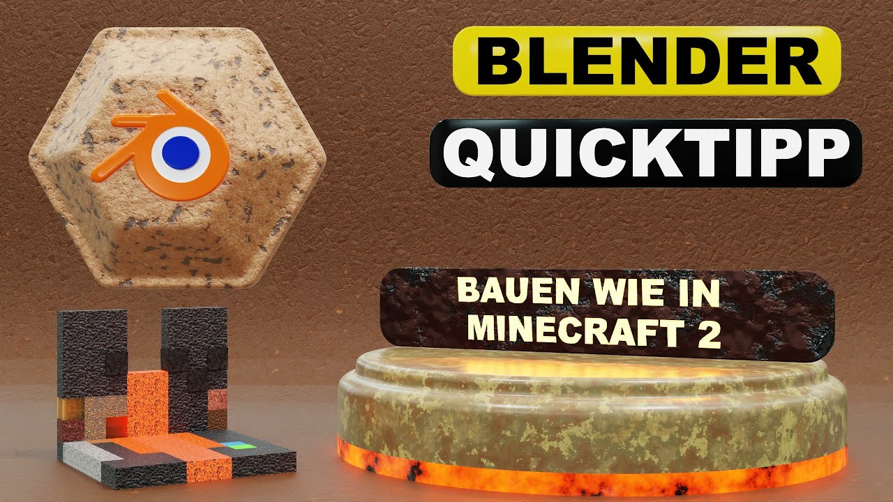 Blender Quicktipp Tutorial / Bauen wie in Minecraft Part II - YouTube
