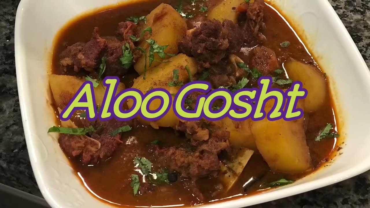 Aloo gosht (meat and potatoes curry) using Ninja Foodi